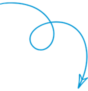 Illustration of an arrow in Azul Wasi